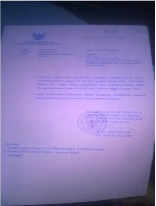 Gambar 1.4 Sk Pensiun 
