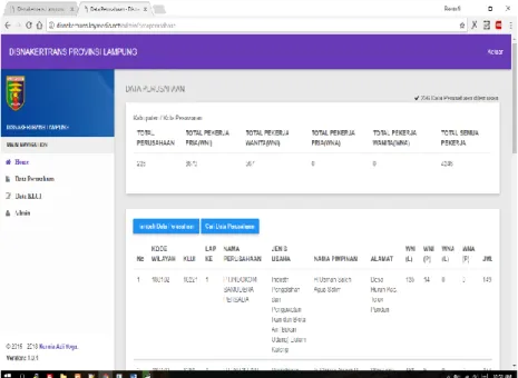 Gambar 3.4 Data Perusahaan 