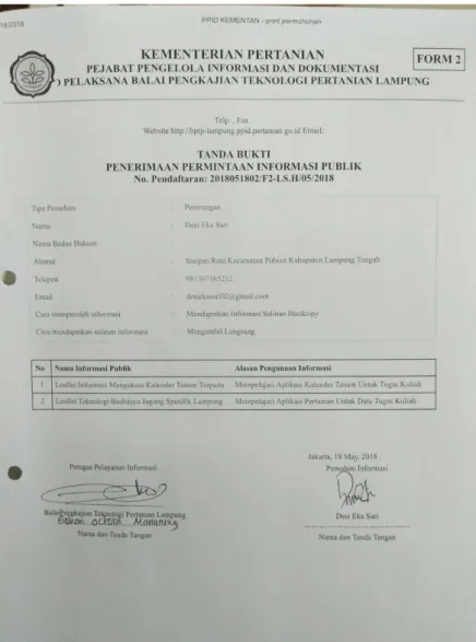 Gambar 3.5 Form permohonan Silayan 