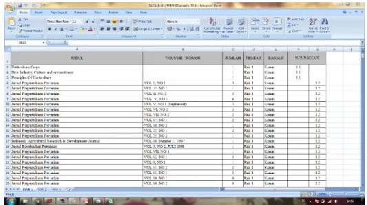 Gambar 3.7 Data buku perpustakaan 