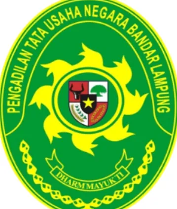 Gambar 2.1 Logo Pengadilan Tata Usaha Negara Bandar Lampung  (Sumber : Pengadilan Tata Usaha Negara Bandar Lampung Tahun 2018) 