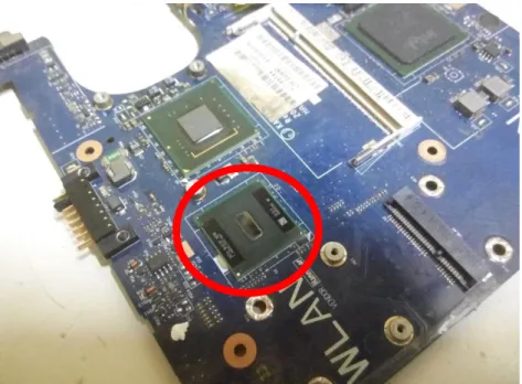 Gambar 3.9 Chipset Dari Mainboard Laptop 