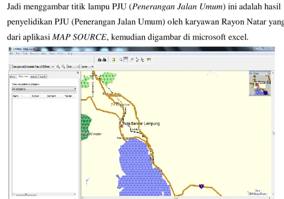 Gambar 3.5 Aplikasi Map Source 