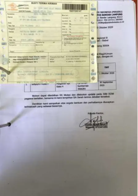 Gambar 3.2. Pengarsipan surat keluar 