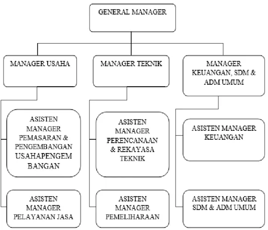 Gambar 2.1 Struktur Organisasi Perum Damri Cabang Lampung 