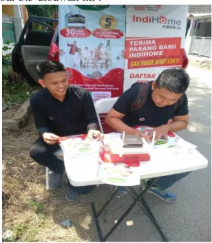 Gambar 3.5 Marketting dilapangan 
