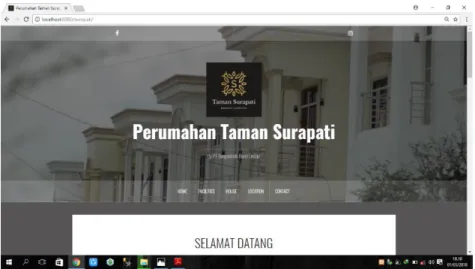 Gambar 3.3 Pembuatan website Perumahan Taman Surapati Lampung 