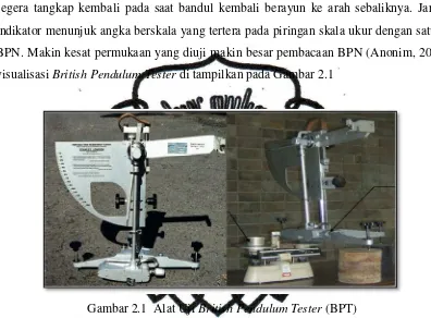 Gambar 2.1  Alat Uji British Pendulum Tester (BPT) 