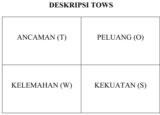 Gambar 3.1  Pola Analisis TOWS 