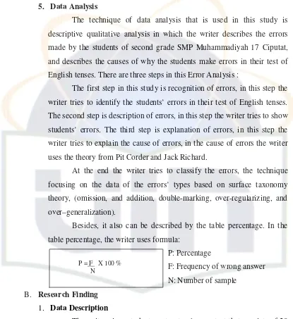 table percentage, the writer uses formula:  