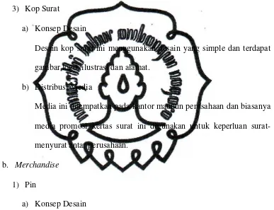 gambar logo, ilustrasi dan alamat. 