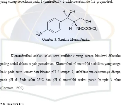 Gambar 3. Struktur kloramfenikol 