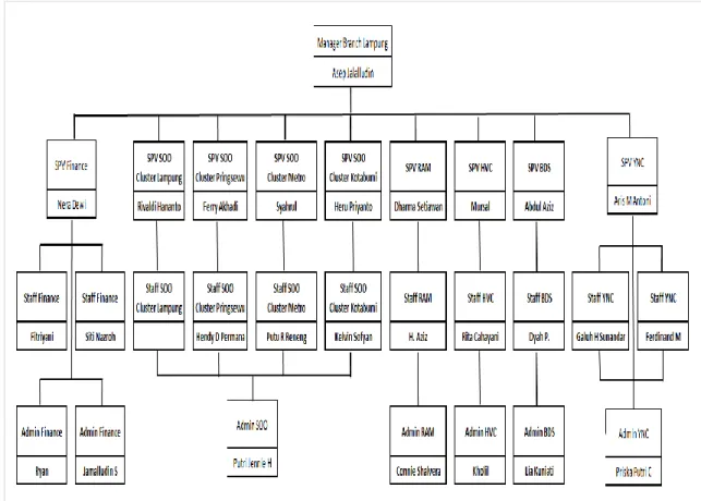 Gambar 2.2 Struktur organisasi PT Telkomsel 