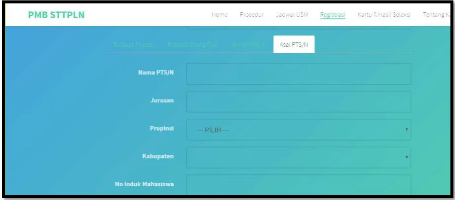 Gambar  6 Tampilan Isian Data Sekolah 
