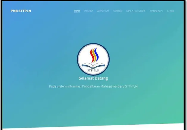 Gambar  1 Dashboard Pendafataran 