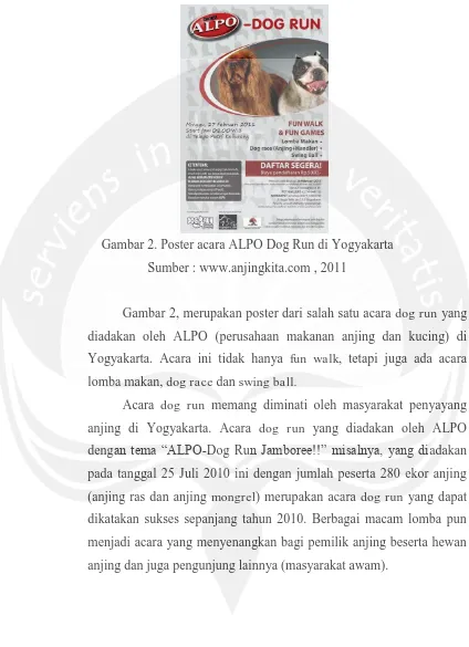 Gambar 2. Poster acara ALPO Dog Run di Yogyakarta 