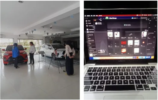 Figure 3.2 Documentation of Creating Promotional Content and Editing  Source: PT. Agung Automall Soekarno Hatta branch 