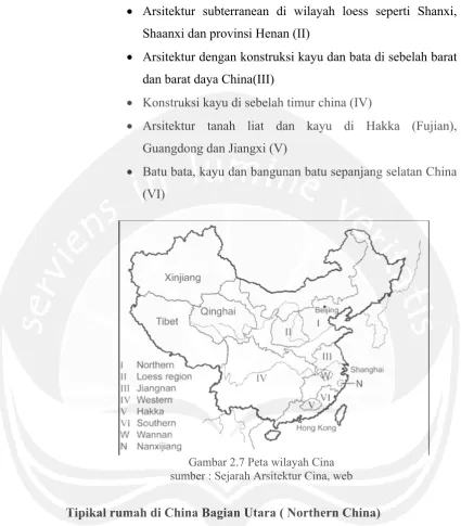 Gambar 2.7 Peta wilayah Cina 