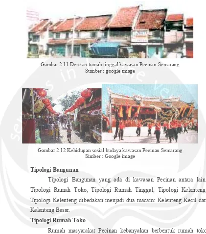 Gambar 2.11 Deretan tumah tinggal kawasan Pecinan Semarang 
