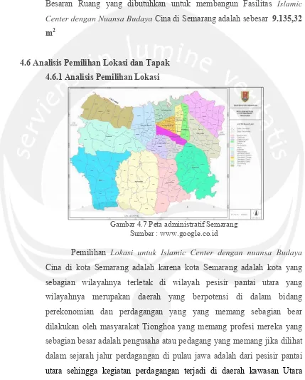 Gambar 4.7 Peta administratif Semarang 