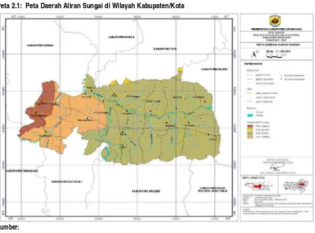 Tabel 2.2:  Nama, luas wilayah per-Kecamatan dan jumlah kelurahan 