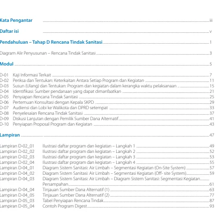 Tabel Penyiapan Rencana Tindak .................................................................................................................................87