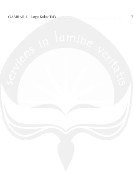 GAMBAR 1. Logo KakaoTalk……………………………………………… 