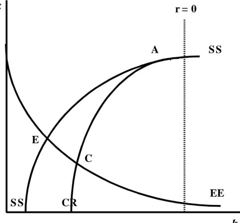 Figure 3: Nondegenerate Steady-State Equilibrium With Credit Rationing