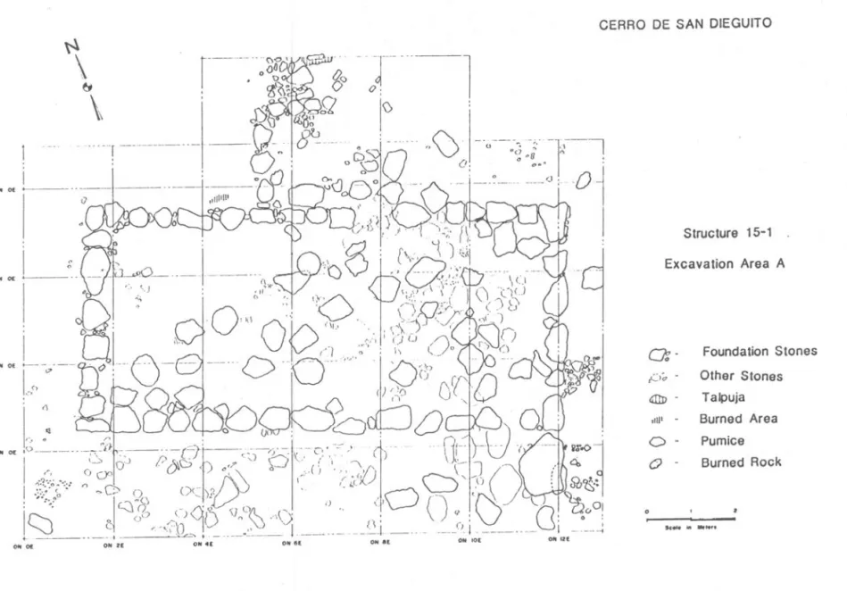 Figure 7. Plan of Structure  15-1  (Excavation Area A) 