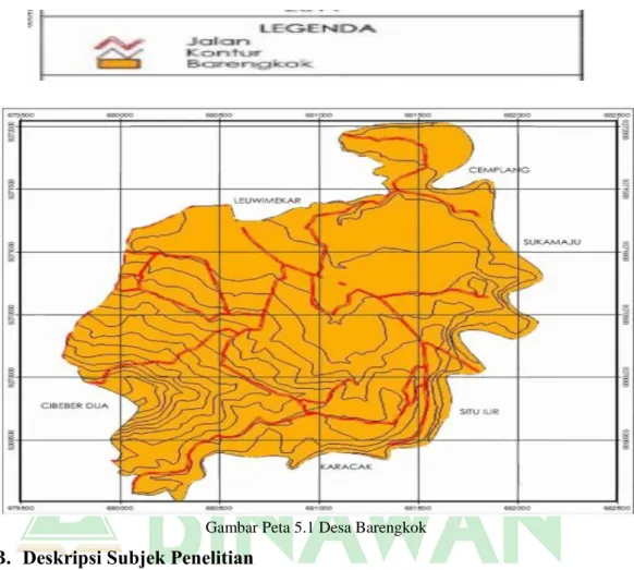 Gambar Peta 5.1 Desa Barengkok