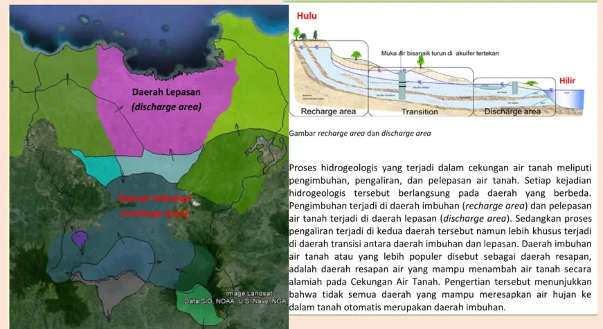 Gambar 1-4 Peta Daerah Imbuhan dan Lepasan WS Ciliwung- Ciliwung-Cisadane 