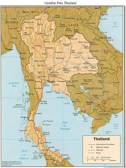 Gambar Peta Thailand 