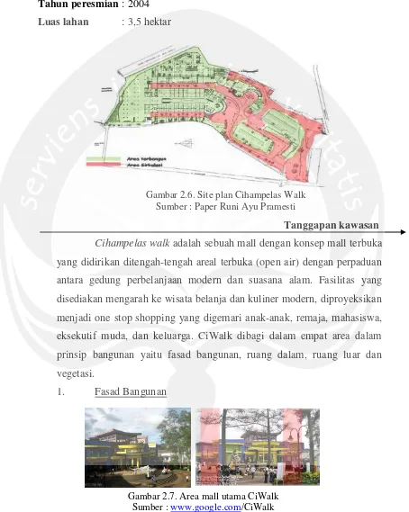 Gambar 2.6. Site plan Cihampelas Walk 