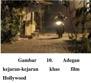 Gambar 9. Adegan peperangan  khas Hollywood 