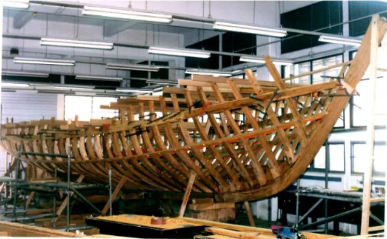 Gambar 10.  Bererapa Komponen Utama dalam Proses  pembangunan Kapal Kayu. 