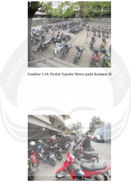 Gambar 1.10. Parkir Sepeda Motor pada Kampus II 
