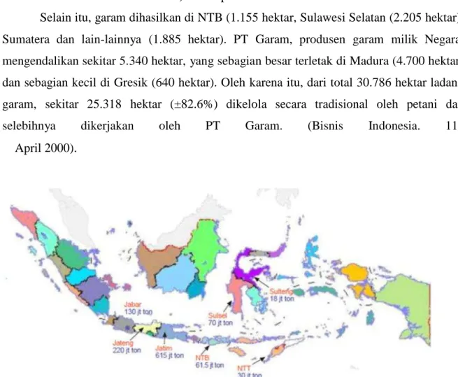 Gambar 1.1.  Kawasan Lahan Pegaraman Indonesia 