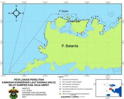 Gambar 1.Peta stasiun penelitian