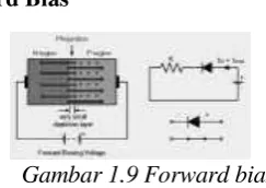 Gambar 1.9 Forward bias 