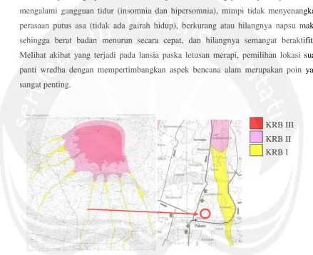 Gambar I.1 Peta Kawasan rawan Bencana dan Posisi PSTW Abiyoso 