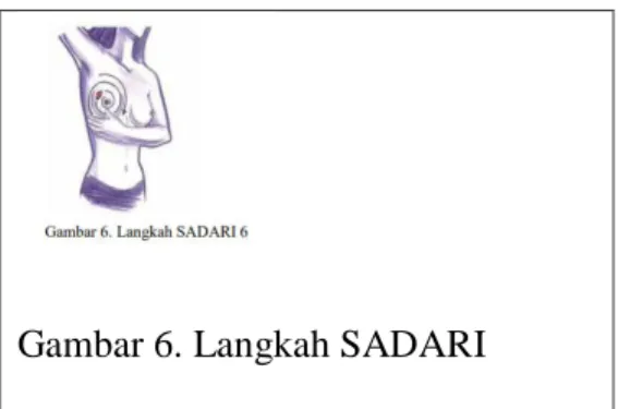 Gambar 6. Langkah SADARI  