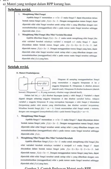 Gambar 3. Contoh Perluasan Materi pada RPP