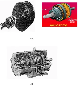 Gambar 2.6  (a) Rotor belitan 