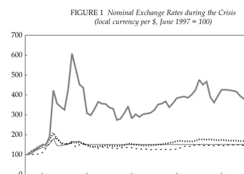 FIGURE 1  Nominal Exchange Rates during the Crisis