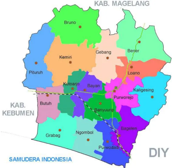 Gambar 1. Peta Kabupaten Purworejo 