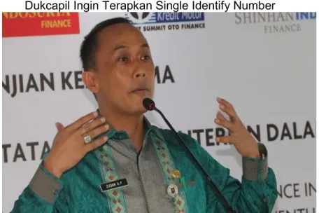 Gambar 4 Direktur Jenderal Kependudukan dan  Pencatatan Sipil Kementerian Dalam Negeri  WE Online, Jakarta - 