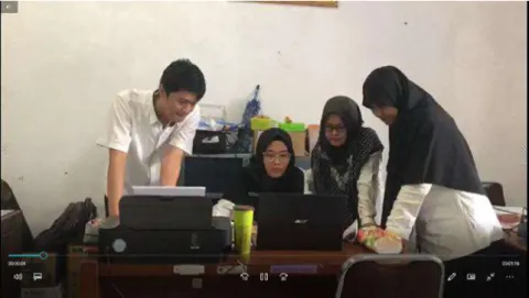 Gambar 3. 6 Koordinasi dengan rekan sejawat 3) Membuat video edukasi