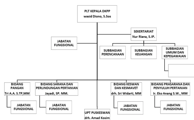 Gambar 1. Struktur Organisasi DKPP 