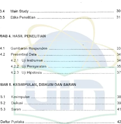 Gambaran Responden .................................................................. 33 