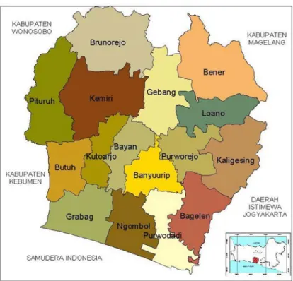 Gambar 1 Peta Kabupaten Purworejo 